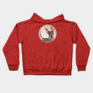 Xoloitzcuintli Painting - Cute Original Dog Art Kids Hoodie